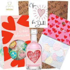 Geschenktüte Freundschaft – Geschenkset „Von Herzen für dich!“ (Set 6)