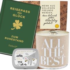 Geschenktüte Abschied „Wenn aus Kollegen Freunde werden“ (Set 6)