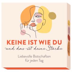 Kärtchenbox - liebevolle Botschaften Keine ist wie Du