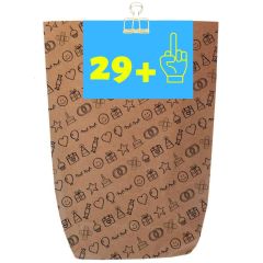 Geschenktüte zum 30. Geburtstag „29 Plus“ – witziges Geburtstagsgeschenk (Set 5)