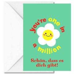 Minicard Freundschaft „You’re one in a million“