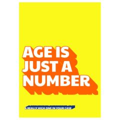 Geschenktüte „Age is just a number“ – zum Befüllen