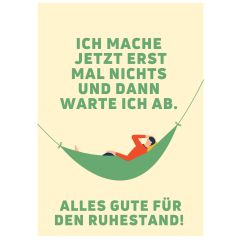 Minicard „Alles Gute für den Ruhestand!“