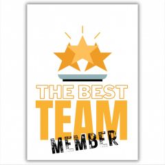 Minicard für Mitarbeiter „The Best Team“