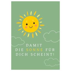 Geschenktüte  „Damit die Sonne für dich scheint“ – zum Befüllen