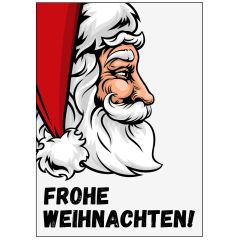 Geschenkverpackung für Weihnachtsgeschenke „Frohe Weihnachten“ (Motiv Weihnachtsmann)