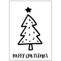 Schöne Geschenkverpackung für Weihnachtsgeschenke „Happy Christmas“
