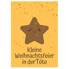 Geschenkverpackung für Weihnachtsgeschenke „Kleine Weihnachtsfeier in der Tüte“