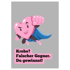 Minicard gute Besserung – Krebs? Falscher Gegner. Du gewinnst!