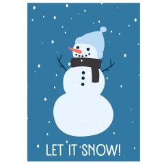 Schöne Geschenkverpackung für Weihnachtsgeschenke „Let it snow“