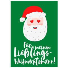 Geschenktüte X-MAS ICON LIEBLINGSWEIHNACHTSMANN - zum Befüllen