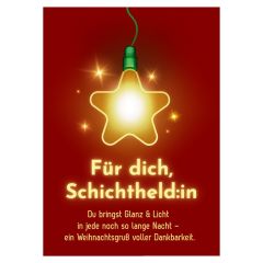 Minicard Weihnachten Schichtheld:in