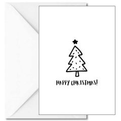 Geschenktüte + Grußkarte HAPPY CHRISTMAS!