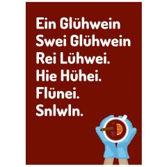 Postkarte Glühwein