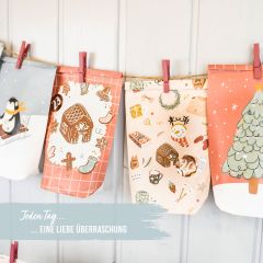 Adventskalender CHRISTMAS EISBLAU - Tüten-Set zum Befüllen