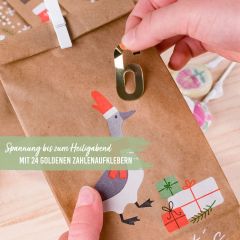 DIY Adventskalendertüten Set zum selber Befüllen – WEIHNACHTSTIERE