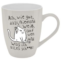 Becher WIE GUT, DASS NIEMAND WEISS