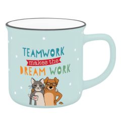 Becher “Teamwork makes the dream work“ – Lustiges Kollegengeschenk