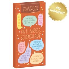 Bio-Vollmilchschokolade 80g „Anti-Stress Schokolade“