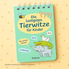 Die lustigsten Tierwitze für Kinder in Spiralbindung