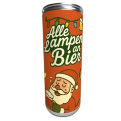 Dosenbier „Alle Lampen an Bier“ – Lustiges Weihnachts- und Wichtelgeschenk