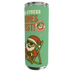 Dosenbier „Kein Stress – Frohes Fest!“ – Lustiges Weihnachtsbier