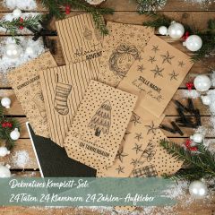 DIY Adventskalender Tüten Set – HEILIGE NACHT – zum Befüllen
