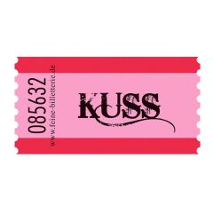 Einzelwertmarke zum Einlösen „Kuss“ – Mini-Geschenk