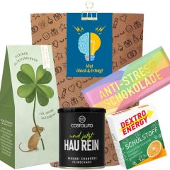 Geschenktüte „Viel Glück & Erfolg“ – Geschenk zur Prüfung oder zum Jobstart (Set 10)