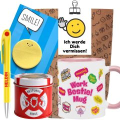 Geschenktüte Abschiedsgeschenk „Ich werde dich vermissen!“ (Set 7)