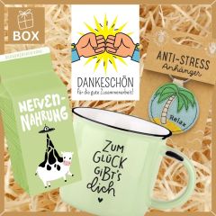 Geschenkbox Mitarbeitergeschenk „Dankeschön für die gute Zusammenarbeit“ (Set 5)