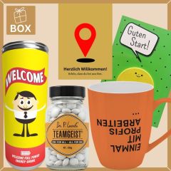 Onboarding Box HERZLICH WILLKOMMEN - Zielpunkt # 1