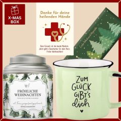 Geschenkbox Weihnachten – Weihnachtsgeschenk für Ärzte „heilende Hände“ (Set 2)