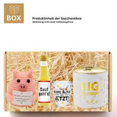 Geschenkbox zum Geburtstag – Lustiges Geburstagsgeschenk „Happy Birthday to you!“ (Set 12)
