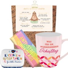 Geschenktüte witziges Bürogeschenk „Anti-Stress“ – Kolleginnengeschenk (Set 1)