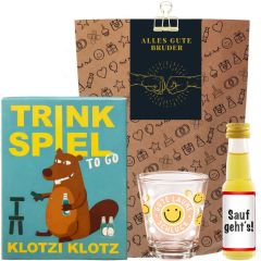 Lustiges Geburtstagsgeschenk für Männer „Alles Gute Bruder“ (Set 5)