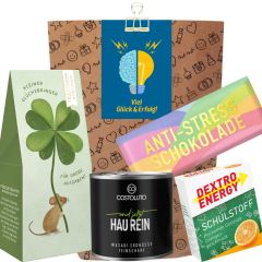 Geschenktüte „Viel Glück & Erfolg“ – Geschenk zur Prüfung oder zum Jobstart (Set 10)