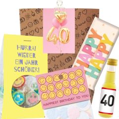 Geschenktüte zum 40. Geburtstag - Ballons (Set 6)