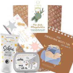 Geschenktüte Weihnachten – Weihnachtsgeschenk für Pflegekräfte / Pflegeheld:in (Set 6)