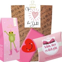 Geschenktüte zum Geburtstag „Von Herzen für dich!“ (Set 9)
