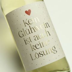 Glühwein weiß 0,25L „Kein Glühwein ist auch keine Lösung“