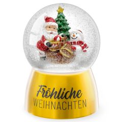 Große Schneekugel “Fröhliche Weihnachten“ – schöne Weihnachtsdeko und Geschenkidee
