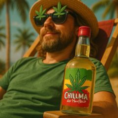 Hanf-Limetten-Likör 0,5 Liter Chillma - große Flasche