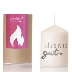 Kerze ALLES WIRD GUT!