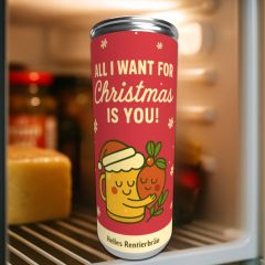 Dosenbier „All I Want For Christmas Is You!“ – Lustiges Weihnachtsgeschenk für Freund