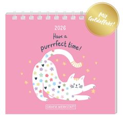 Mini-Kalender 2026 Have a purrfect time!