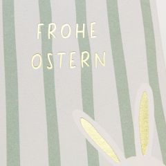 Oster-Bonbons „Frohe Ostern“ (Hase mit gepunktetem Ei)