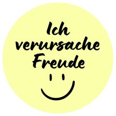 Sticker kreisrund ø 7 cm – Ich bereite Freude
