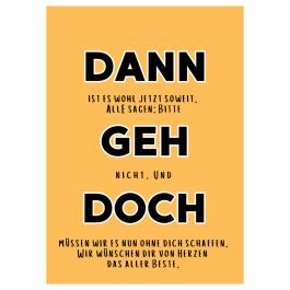 Minicard DANN GEH DOCH