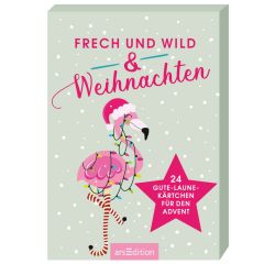 24 Gute Laune Kärtchen für den Advent
